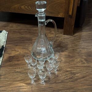 Elegant Glass Decanter Set